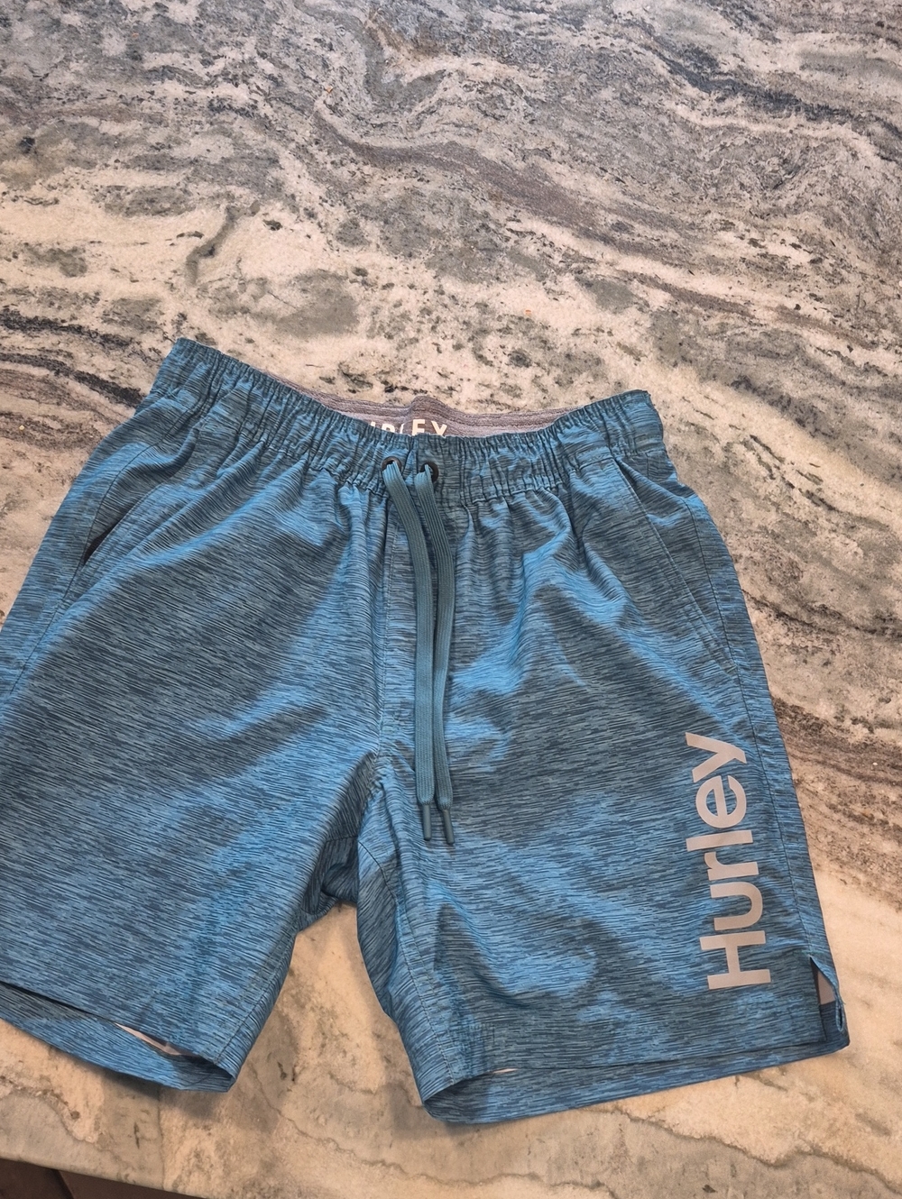 Hurley Men's Blue Quick-Dry Swim Shorts